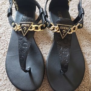 guess flats sandals